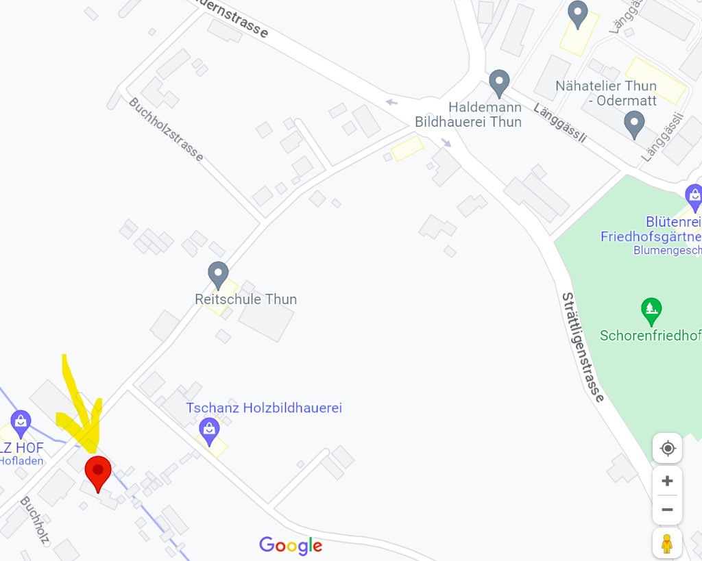 Karte f&uuml;r Anfahrt, Kleintierfreunde Str&auml;ttligen,